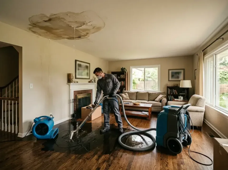 attic-pipe-burst-ceiling-drip-008 — frequently asked questions, Water Damage Restoration & Carpet Care in Peoria Heights, IL
